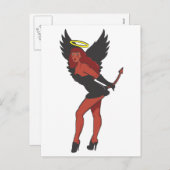 FRECH ODER NETT FEIERTAGSPOSTKARTE (Vorne/Hinten)