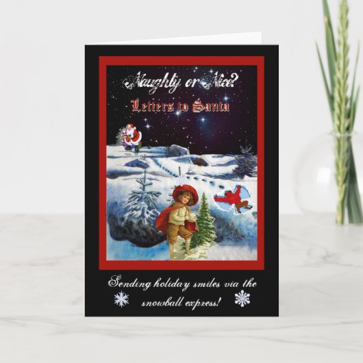 Frech oder Nizza Feiertagskarte (Vorderseite)