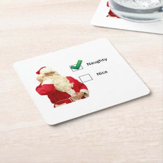 Frech oder Nizza Rechteckiger Pappuntersetzer (angewinkelt)