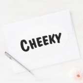 frech ovaler aufkleber (Umschlag)