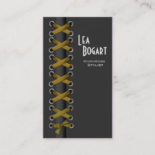 Frech schnüren Sie sich oben Kostüm-Designer Visitenkarte