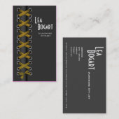 Frech schnüren Sie sich oben Kostüm-Designer Visitenkarte (Vorne/Hinten)