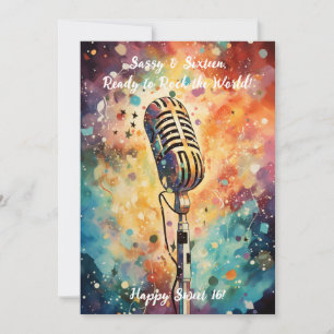 Frech & Sechzehn! Geburtstagskarte zum Sweet Sixte Einladung