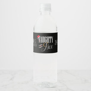 Frech und Nizza, Feiertags-Party Wasserflaschenetikett
