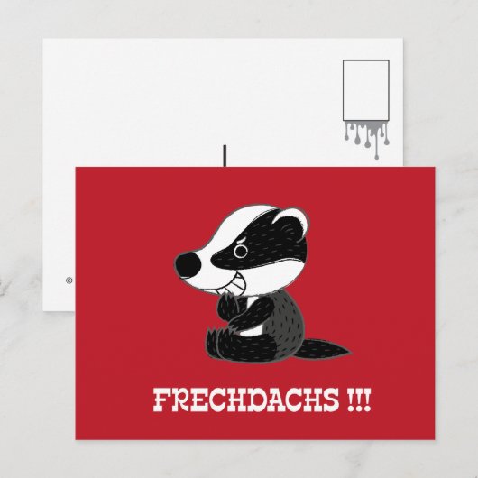 Frechdachs Postkarte (Vorne/Hinten)