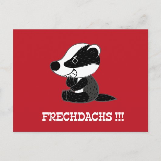 Frechdachs Postkarte (Vorderseite)