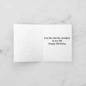 freche Affe Karte (Innenseite)