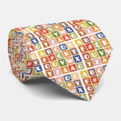 Freche Alphabet-Krawatte Krawatte (Gerollt)