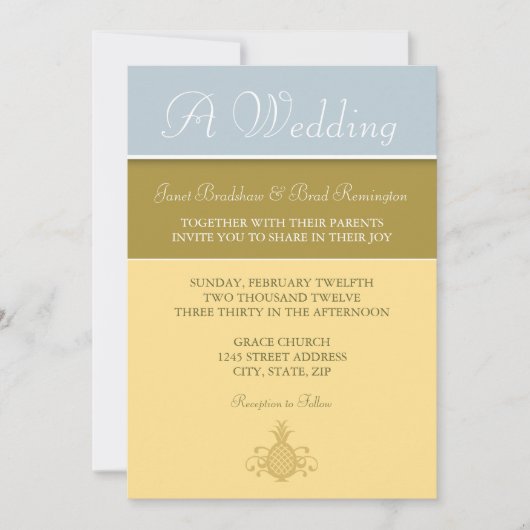 Freche Ananas-Einladung Einladung (Vorderseite)