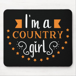 Freche Cowgirl Prinzessin Country Pferd Line Dance Mousepad