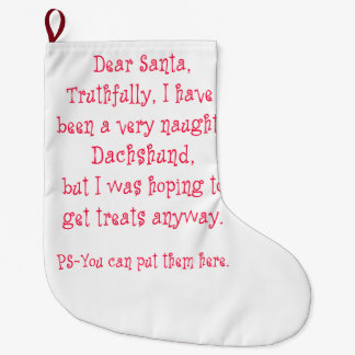 Freche Dackel Großer Weihnachtsstrumpf
