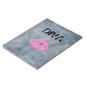 Freche Diva-Lippen Notizblock (Linke Seite)