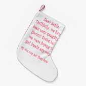 Freche Einsiedlerkrebse Kleiner Weihnachtsstrumpf (Vorderansicht (hängend))