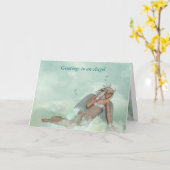 Freche Engels-Gruß-Karte Karte (Gelbe Blume)