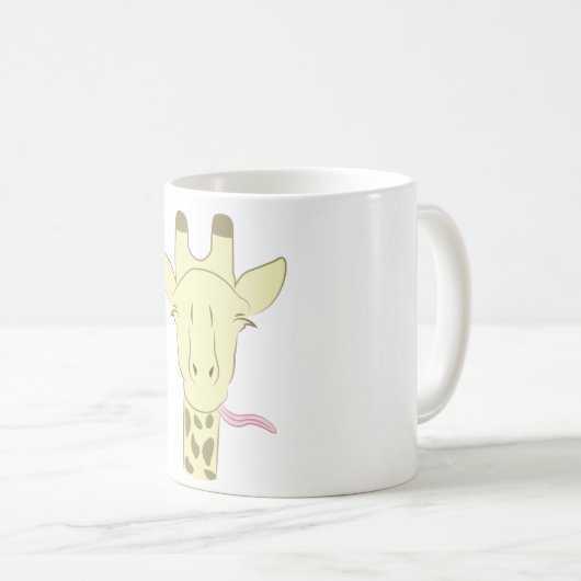 Freche Giraffen-Kaffeetasse Kaffeetasse (VorderseiteRechts)
