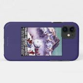 Freche Gnomes, die riesiges Schneeball-Plakat Case-Mate iPhone Hülle (Rückseite (Horizontal))