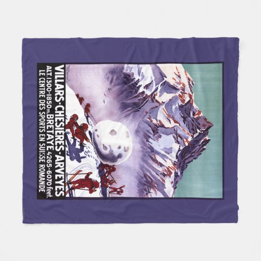 Freche Gnomes, die riesiges Schneeball-Plakat Fleecedecke (Vorderseite (Horizontal))