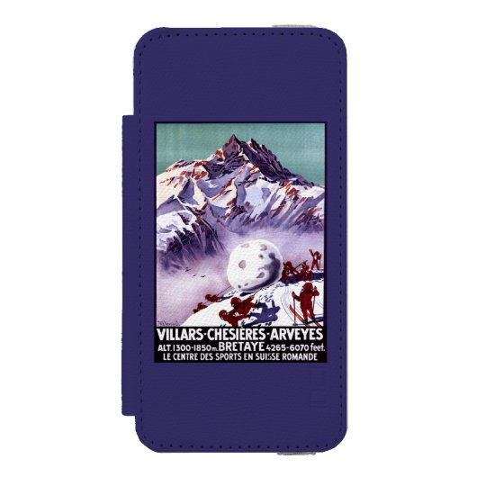 Freche Gnomes, die riesiges Schneeball-Plakat Incipio iPhone Geldbeutel-Hülle (Folio Vorderseite)