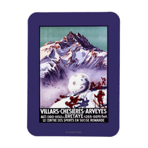 Freche Gnomes, die riesiges Schneeball-Plakat Magnet