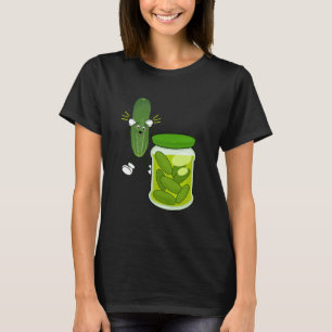 Freche Gurken im Glas Vegetarier, Veganer, Vegetar T-Shirt