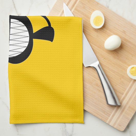 Freche Katze Handtuch (Viertel Falte)