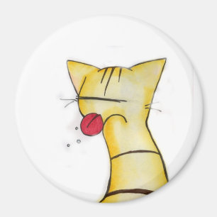 freche Katze Magnet