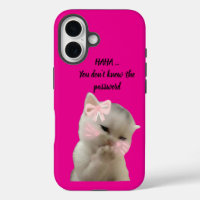 Freche Katze Rosa Handyhülle