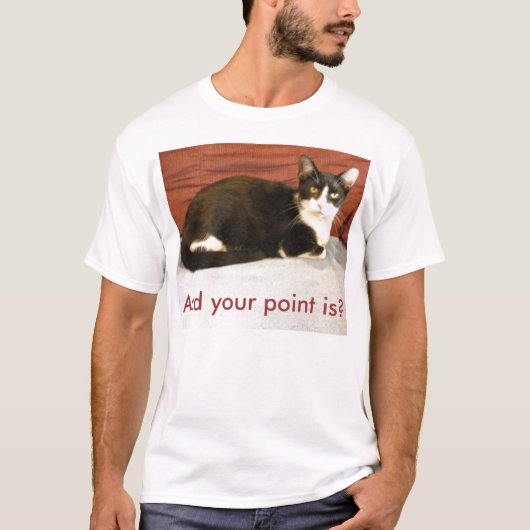 Freche Katze T-Shirt (Vorderseite)