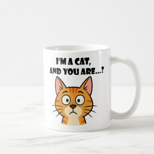 Freche Katzen-Tasse Kaffeetasse (Rechts)