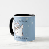 Freche Katzen-Tasse Tasse (Vorderseite Links)