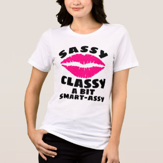 FRECHE KLASSIGE SMART-ASS-DAMEN FUNKELNDE T-Shirts
