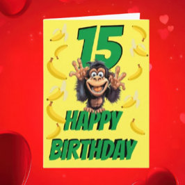 freche kleine Affe Karte