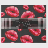 Freche kleine Diva Geschenkpapier (Flach)