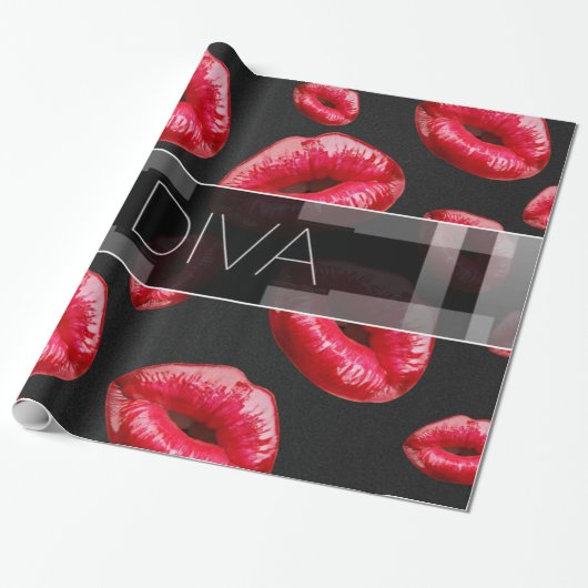 Freche kleine Diva Geschenkpapier (Ungerollt)
