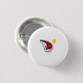 Freche Koteletts. Schweinekoteletts, fleischthemat Button (Vorne & Hinten)