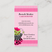 Freche Kuchen-Bäckerei Visitenkarte (Rückseite)