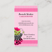 Freche Kuchen-Bäckerei Visitenkarte (Rückseite)