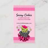 Freche Kuchen-Bäckerei Visitenkarte (Vorderseite)