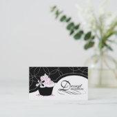 Freche Kuchen-Visitenkarten Visitenkarte (Stehend Vorderseite)