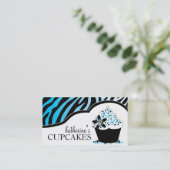 Freche Kuchen-Visitenkarten Visitenkarte (Stehend Vorderseite)