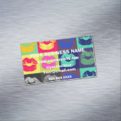 Freche Lippentri Farben Magnetische Visitenkarte (Beispiel)