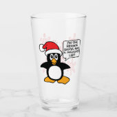 Freche Liste WeihnachtsPinguin-Sankt Glas (Vorderseite)