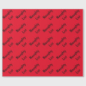 Freche Listen-Geschenkverpackung Geschenkpapier (Flach)