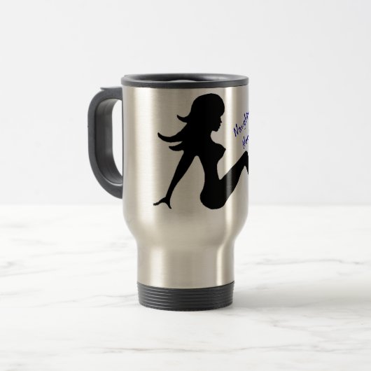 Freche Mädchen-Bedarfs-Liebe auch! Reisebecher (Vorderseite Links)