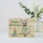 Freche Maus Postkarte (Stehend Vorderseite)