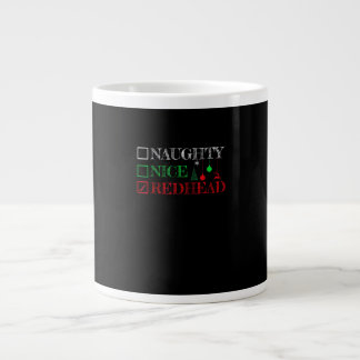 Freche nette Rothaarige Weihnachten Lustiger Urlau Jumbo-Tasse