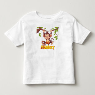 freche Niedliche Affe Kleinkind T-shirt