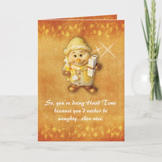 Freche oder Nizza Gefängnis-Karten - Feiertagskarte (Vorderseite)