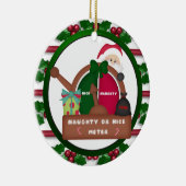 Freche oder Nizza Meter-Weihnachtsverzierung Keramik Ornament (Rechts)