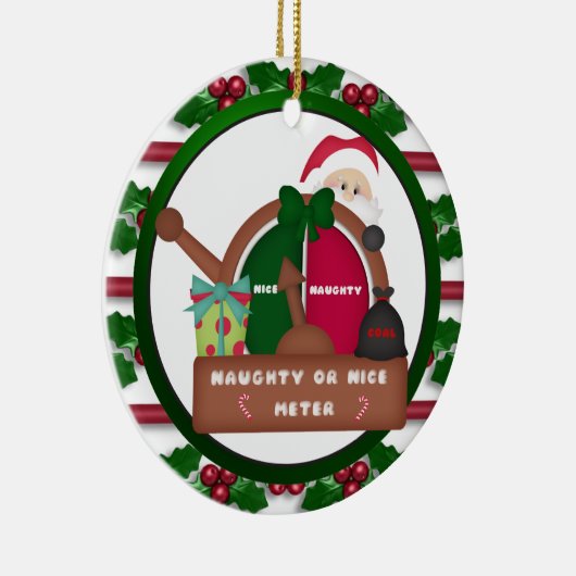 Freche oder Nizza Meter-Weihnachtsverzierung Keramik Ornament (Rechts)